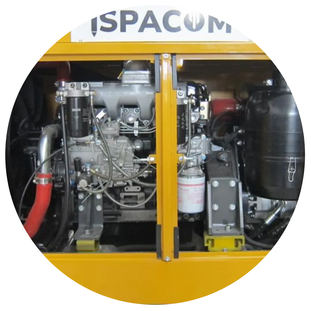 ISPACOM Hincadora | Zona de motor